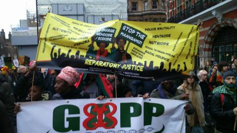 Banners Pic at climate march 2