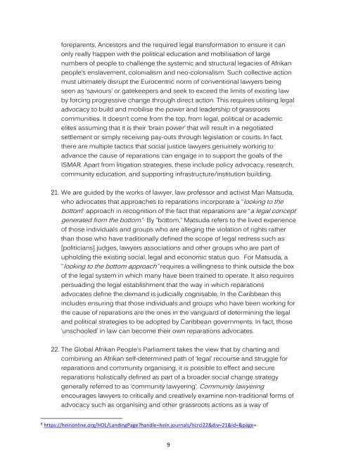 GAPP EMERGING POSITION ON CARICOM REPARATIONS MARCH 2014 - 7 FEB 2015-09