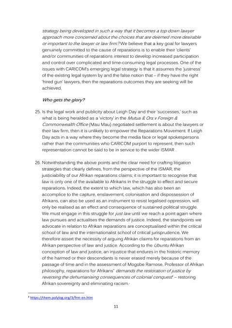 GAPP EMERGING POSITION ON CARICOM REPARATIONS MARCH 2014 - 7 FEB 2015-11